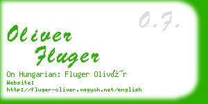 oliver fluger business card